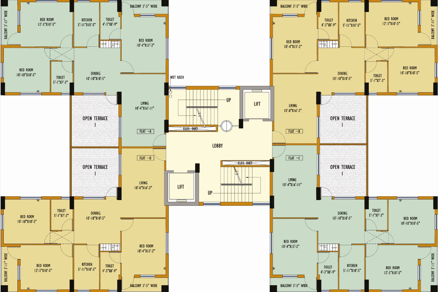 Block 41 Typical Floor Plan